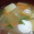 あゆたっくん's cooksnap of when they made 具だくさんのお味噌汁①大根・人参・水菜.