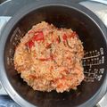 あゆうさぎ's cooksnap of when they made 丸ごとトマトとしらすの和風炊き込みご飯.