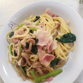 ともりん修業中's cooksnap of when they made 簡単♪ほうれんそうとベーコンの和風パスタ.