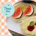 mamaRD's cooksnap of when they made キャラ弁☆カニカマで「スイカ」.