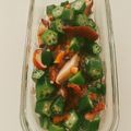 yokoyoko76's cooksnap of when they made オクラと椎茸、ねぎの梅肉和え.