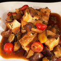 クックCH6MG6☆'s cooksnap of when they made 揚げない唐揚げdeナスとトマトの炒め物.