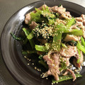 Sac’HiNa's cooksnap of when they made 簡単節約☆豚こまと小松菜の生姜炒め。.