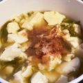 クックDJ8SC6☆'s cooksnap of when they made レンジだけ♪めかぶと柚子胡椒で簡単湯豆腐.