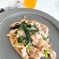 chibijuju's cooksnap of when they made きのこと塩こんぶの味噌クリームパスタ.