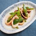 バカリャウ's cooksnap of when they made 夏なので☆インゲンとイカのソース炒め.