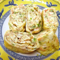 かずちゃん。's cooksnap of when they made 鮭フレーク＆ねぎの卵焼き.