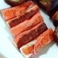 ＊＊ラテ＊＊'s cooksnap of when they made カニカマで焼きガニ(^O^)お弁当に♬.