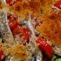 call384384's cooksnap of when they made グリラーで　トマトとイワシのパン粉焼き.