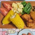 mmameco's cooksnap of when they made シリコンスチーマーで蒸しとうもろこし.