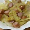 黄金の輝き亭's cooksnap of when they made ウインナーでジャーマンポテト.