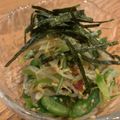 ドナルドトランプ's cooksnap of when they made キュウリとオクラと茗荷のウマウマ梅サラダ.