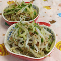 赤い電話's cooksnap of when they made きゅうりともやしの梅おかか昆布茶和え.