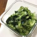 YUJIMOM's cooksnap of when they made わかめときゅうりの酢の物.