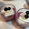 sunshine28's cooksnap of when they made ブルーベリームースのクリームチーズ添え.