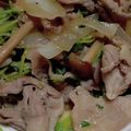 ちーちゃん★ママ's cooksnap of when they made 豆苗と豚肉のポン酢炒め.