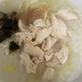 はるはるへ's cooksnap of when they made 鶏ササミ中華風お粥さん.