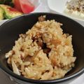 ★☆やまママ☆★'s cooksnap of when they made 鶏ひき肉としめじの炊き込みご飯.