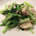 ベティ３'s cooksnap of when they made 小松菜とベーコン炒め.