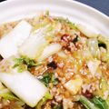 こじま･ジョフロワ's cooksnap of when they made 白菜と豚ひき肉のとろとろピリ辛炒め.