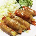 DORA＊DORA's cooksnap of when they made 柔らかい☆野菜の肉巻き☆.