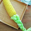 keroko27's cooksnap of when they made 三つ編みトウモロコシ.