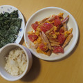 よちりん's cooksnap of when they made 魚肉ソーセージ入り♪トマトの卵炒め.