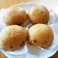 nekopaka's cooksnap of when they made あんこたっぷり、茶まんじゅう(利休饅頭).
