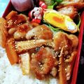 んーまっ's cooksnap of when they made お弁当に！鶏肉とたけのこの照り焼き丼.