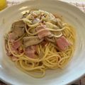 しろくろくり's cooksnap of when they made 舞茸とベーコンのペペロンチーノ.