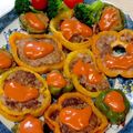 あい♪らんど's cooksnap of when they made パプリカの肉詰め.