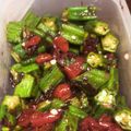 クックX9QRAV☆'s cooksnap of when they made オクラの梅かつお和え.