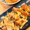 ロケンロール's cooksnap of when they made 米粉でパリッと＊簡単チヂミ.