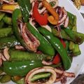 にゃんぶーー's cooksnap of when they made なすイカピーマンのオイスターソース炒め.
