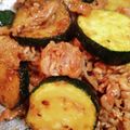バキ子's cooksnap of when they made 簡単！美味！豚こまとズッキーニの味噌炒め.