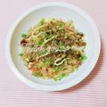 まあまま☆0403's cooksnap of when they made カリカリジャコの焼きうどん(そば).