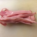 ベティ３'s cooksnap of when they made 冷やし中華に☆くっつかないハムの切り方.
