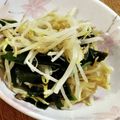 Karena25's cooksnap of when they made ❤もやしとワカメのナムル❤.