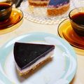 マリマモ's cooksnap of when they made レアチーズ風ブルーベリーヨーグルトケーキ.
