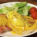 単身赴任自炊's cooksnap of when they made NYの朝ごはん エッグベネディクト.