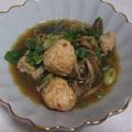 きらり流れ星's cooksnap of when they made 鶏つくねとしめじの煮もの.
