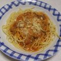 きらり流れ星's cooksnap of when they made スパゲッティミートソース/七尾市学校給食.