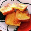 やさいママ☆'s cooksnap of when they made 牛乳なしメープルなしのフレンチトースト！.