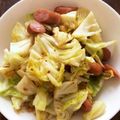 ＊もぐたん＊'s cooksnap of when they made キャベツとウインナー炒め。お弁当にもぜひ.