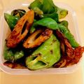 sayogon's cooksnap of when they made ちくわと万願寺とうがらしのきんぴら.