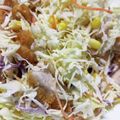 ウーたんポンちゃん's cooksnap of when they made フライドチキンの残りで簡単コールスロー.