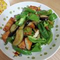 p.bird's cooksnap of when they made 甘辛炒め☆なす・ピーマン・さつま揚げ.