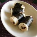 ayureo's cooksnap of when they made チーかまのゆかり海苔巻き.