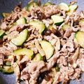 fuka6616's cooksnap of when they made 簡単！ズッキーニと豚バラのマヨ醤油炒め.