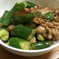 mana634's cooksnap of when they made きゅうりと豚バラの中華炒め.